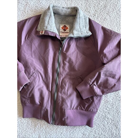Vintage Columbia Ski Bomber Jacket Woman’s Small Purple Thinsulate 3m - Picture 1 of 8